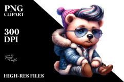 Contempt Baby Bear Sitting, High-Res PNG Product Image 2