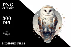 Owl Digital Painting, SEO Friendly PNG Product Image 1