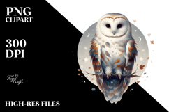 Owl Digital Painting, SEO Friendly PNG Product Image 2