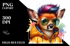 Agressive Baby Deer Model, High-Res PNG Product Image 3