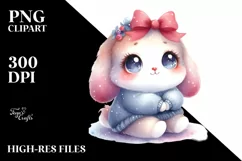 Cute Smiling Baby Watercolor | Sublimation Clipart Product Image 3