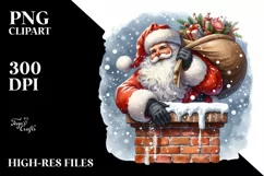 Vintage Santa Claus, Transparent PNG Product Image 1