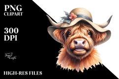 Cow Hat Huge Smile Sublimation Clipart Product Image 1