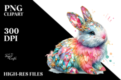 Pastel Bunny Made of Diamonds Product Image 2