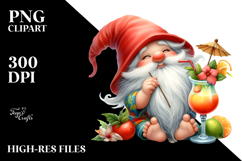 Whimsical Gnome with Cocktail Product Image 2