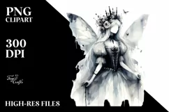 Washed Gothic Fairy, Transparent PNG Product Image 3