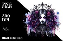 Vibrant Gothic Girl, Transparent PNG Product Image 2