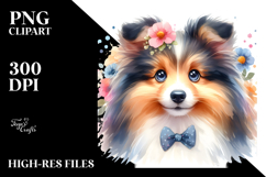 Cute Watercolor Shetland Sheepdog Product Image 2