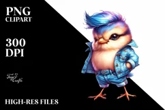 Happy Bird with Sunglasses PNG Product Image 1
