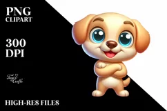 Colorful Baby Labrador Retriever Clipart Product Image 3
