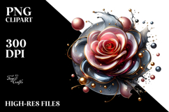Abstract Rose Material PNG Product Image 2