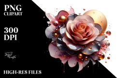 Abstract Glossy Rose PNG Product Image 2