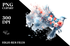 Vibrant Bird Painting, High-Quality PNG Product Image 2