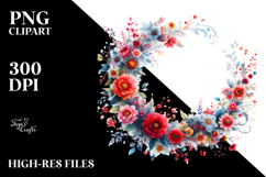 Vibrant Floral Frame | Clipart Product Image 2