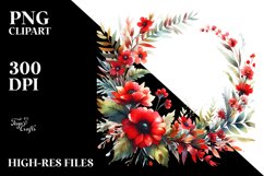 Vibrant Floral Frame | Clipart Product Image 3