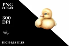 High Baby Duck with Santa Hat PNG Product Image 3