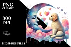 Adorned Dog Moon PNG Product Image 2