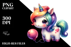 Simple Drawing Cute Baby Unicorn Pumpkin | Sublimation | Product Image 2