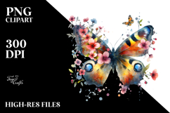 Whimsical Butterfly Art, Transparent PNG Product Image 2