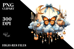 Butterfly Sitting on Cloud PNG Product Image 2
