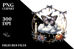 Butterfly on Cloud Halloween PNG Product Image 2
