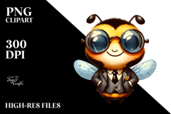 cute Bee Portrait Retro es Product Image 2