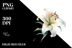 Lily with Metallic Insertions PNG Product Image 2