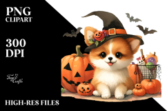 Colorful Dog Baby Halloween | Sublimation Clipart Product Image 2