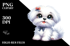 Cute Cartoon Maltese PNG Product Image 2