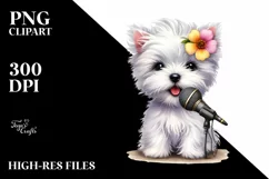 Baby West Highland White Terrier Pop Singer Whimsical | Product Image 1