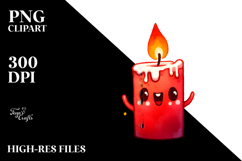Funny Candle Summer Sticker Clipart Product Image 2
