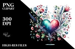 Paintbrush Style Heart, PNG Product Image 2