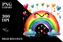 Colorful Scribbled Rainbow PNG Product Image 2