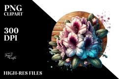 Stained Rhododendron | Sublimation Clipart Product Image 2