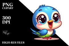 Colorful Baby Swallow Clipart Product Image 3