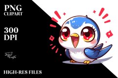 Colorful Baby Swallow Clipart Product Image 1