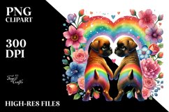 Rainbow Flower Boxer PNG Product Image 2