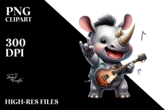 Energic Baby Rhino,Transparent PNG Product Image 2