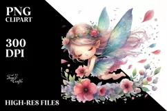 Colorful Fairy Tumbling Petals in Wind | Sublimation | Product Image 1