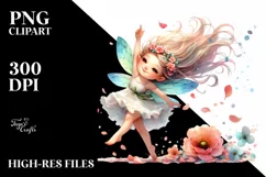 Colorful Fairy Tumbling Petals in Wind | Sublimation | Product Image 3