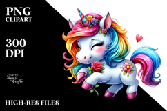 Funny Cute Unicorn, PNG Product Image 2