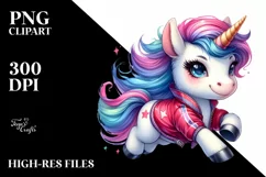 Proud Baby Unicorn PNG Product Image 1