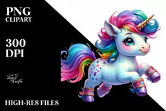 Proud Unicorn in Style PNG Product Image 3