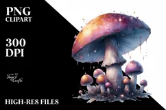 Detailed Mushroom, High-Res PNG Product Image 1