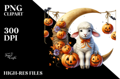 Lamb Halloween Cloud PNG Product Image 2