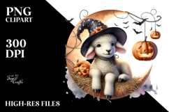 Lamb with Jacko Landerns Watercolor PNG Product Image 2