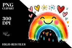 Colorful Scribbled Rainbow PNG Product Image 2