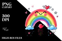 Colorful Scribbled Rainbow PNG Product Image 2