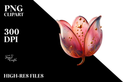 Abstract Golden Tulip PNG Product Image 2