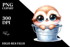 Cute Smiling Baby Bucket | Clipart Product Image 2